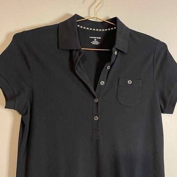 Lands' End Navy Polo T-Shirt Dress | SZ S - Picture 6 of 6